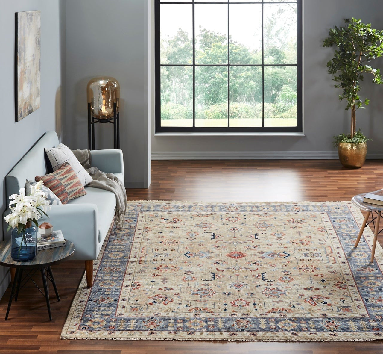 9' x 12' Traditional Hand-Knotted Wool rug, Rug #KN1901