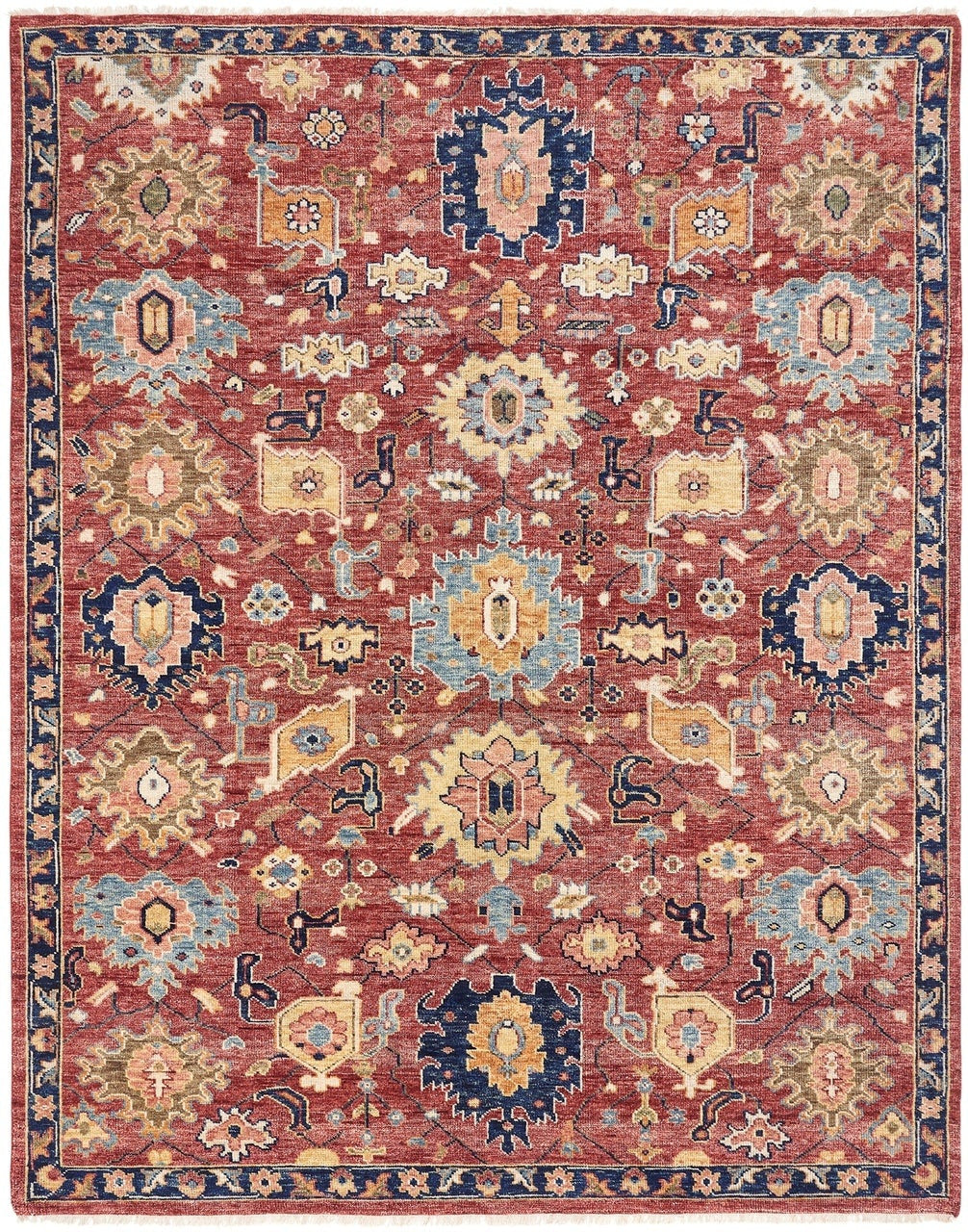 2' x 3' Oushak Hand-Knotted Wool rug, Rug #KN1911