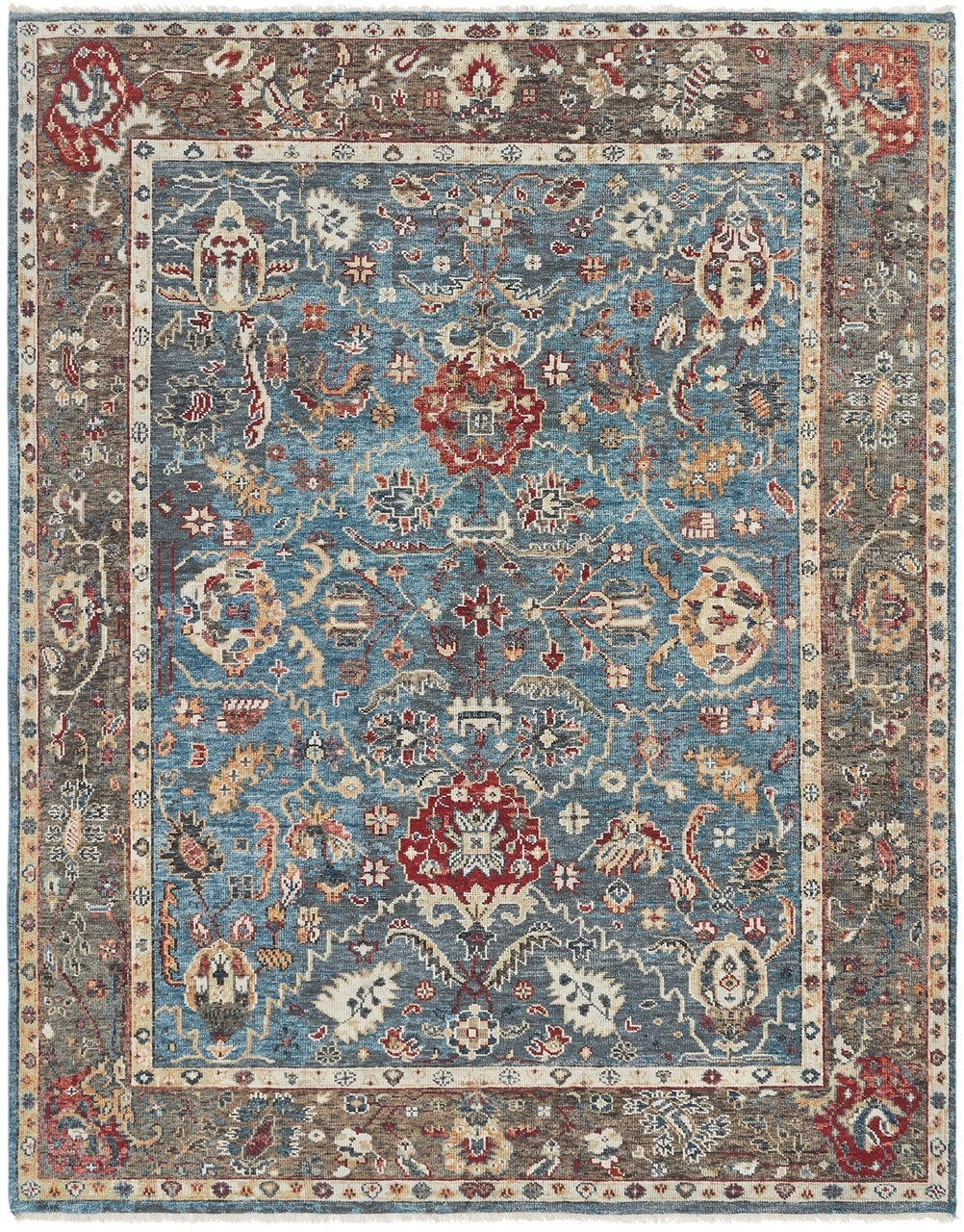 2' x 3' Oushak Hand-Knotted Wool rug, Rug #KN1931