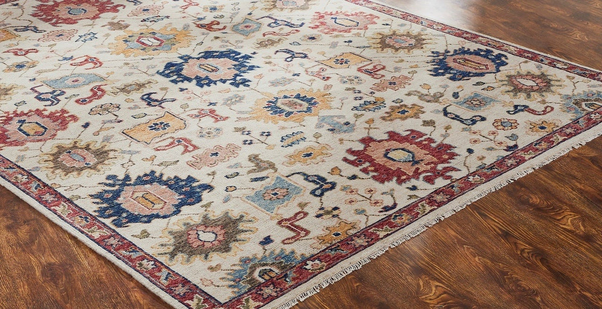 9' x 12' Oushak Hand-Knotted Wool rug, Rug #KN1951