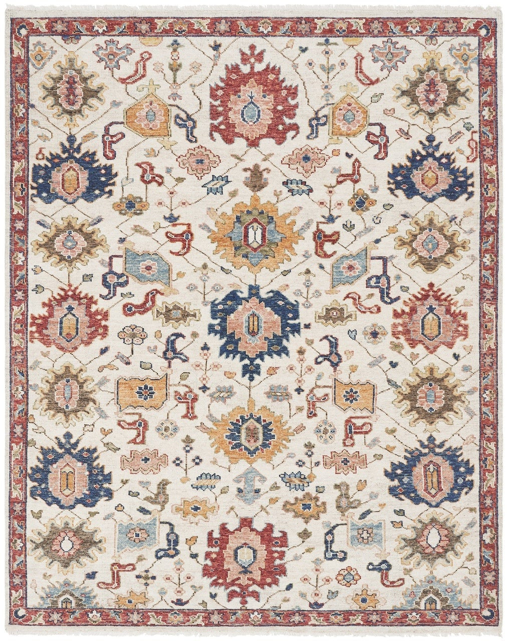 2' x 3' Oushak Hand-Knotted Wool rug, Rug #KN1951