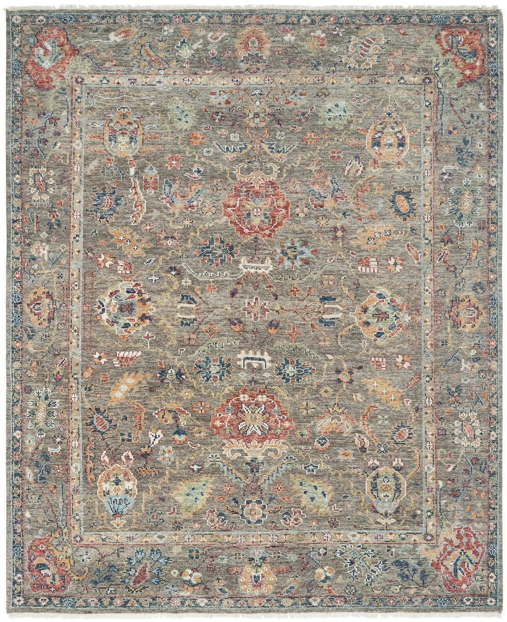 2' x 3' Oushak Hand-Knotted Wool rug, Rug #KN1971