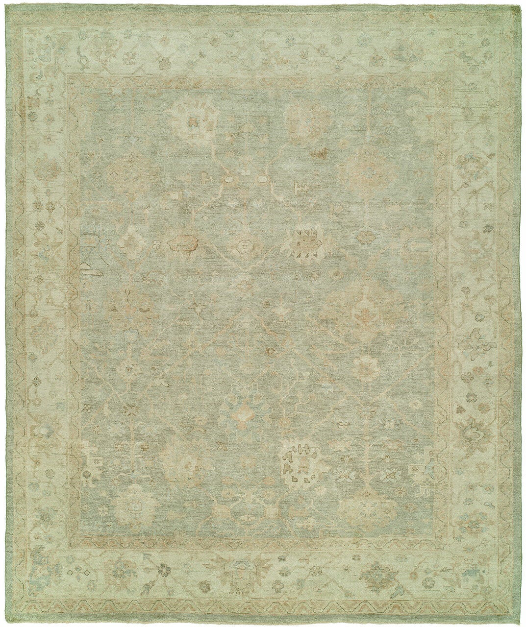 2' x 3' Oushak Hand-Knotted Wool rug, Rug #KZ1231