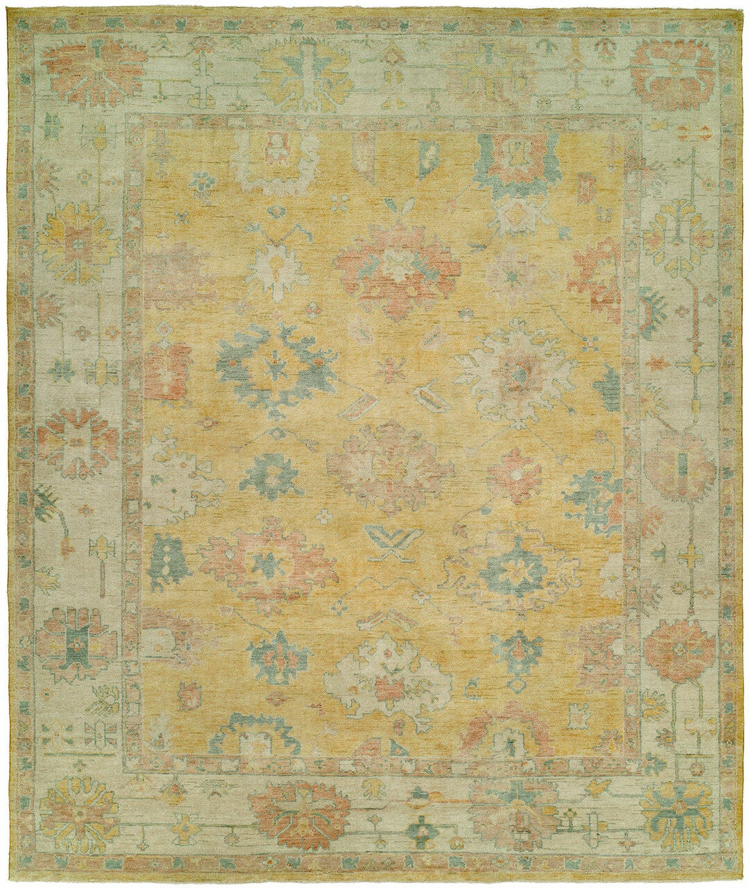 2' x 3' Oushak Hand-Knotted Wool rug, Rug #KZ1261