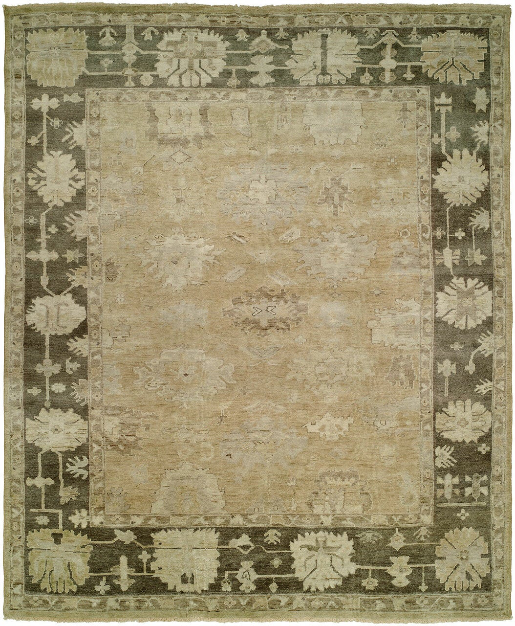 2' x 3' Oushak Hand-Knotted Wool rug, Rug #KZ1291