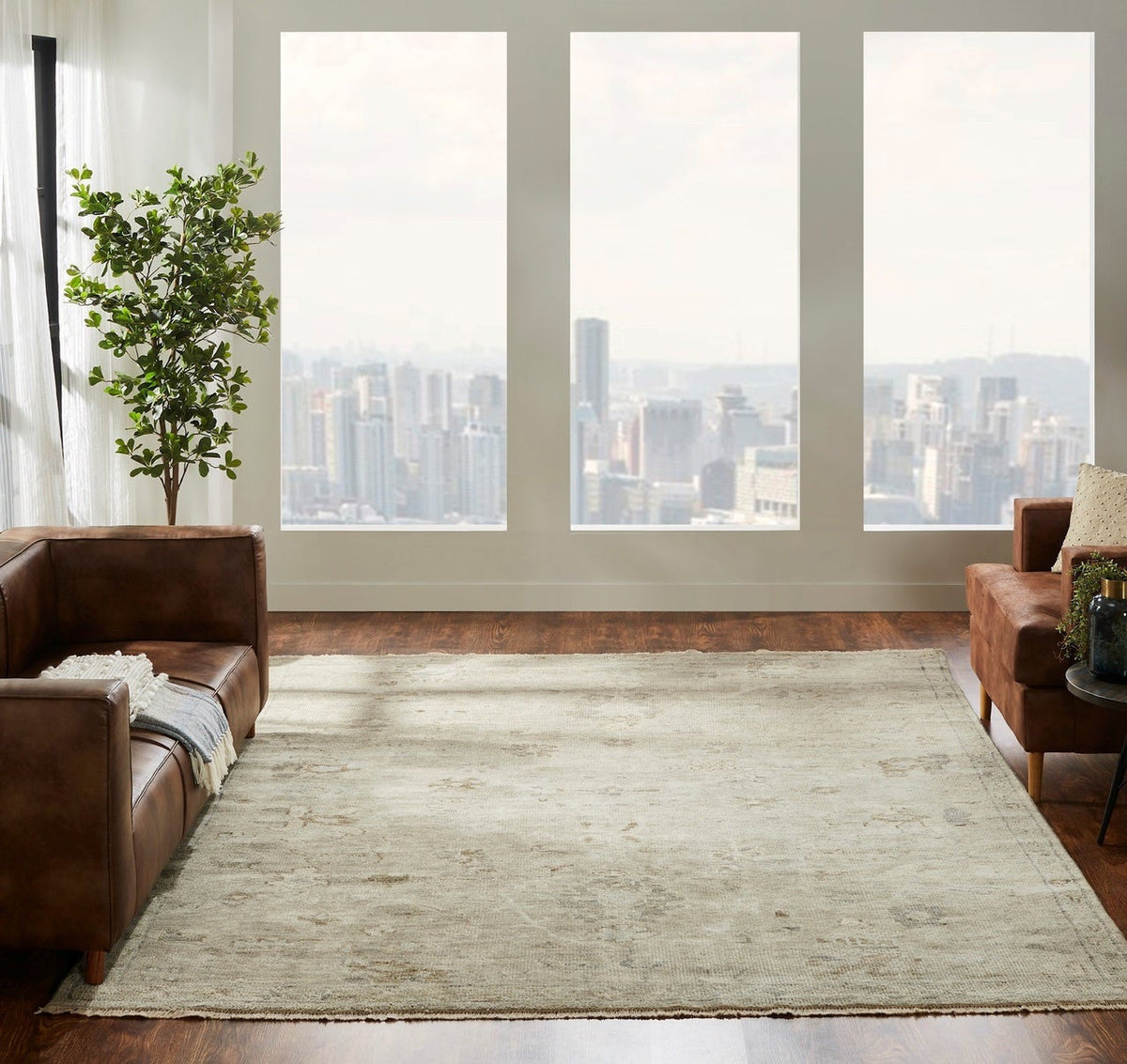 3' x 5' Oushak Hand-Knotted Wool rug, Rug #LL7451