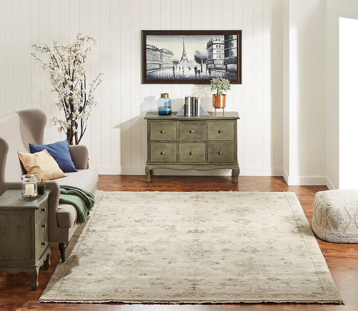 6' x 9' Oushak Hand-Knotted Wool rug, Rug #LL7471
