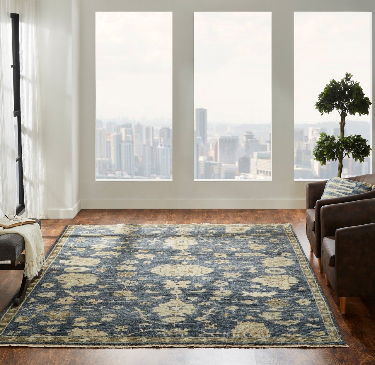 8' x 10' Oushak Hand-Knotted Wool rug, Rug #LL7481