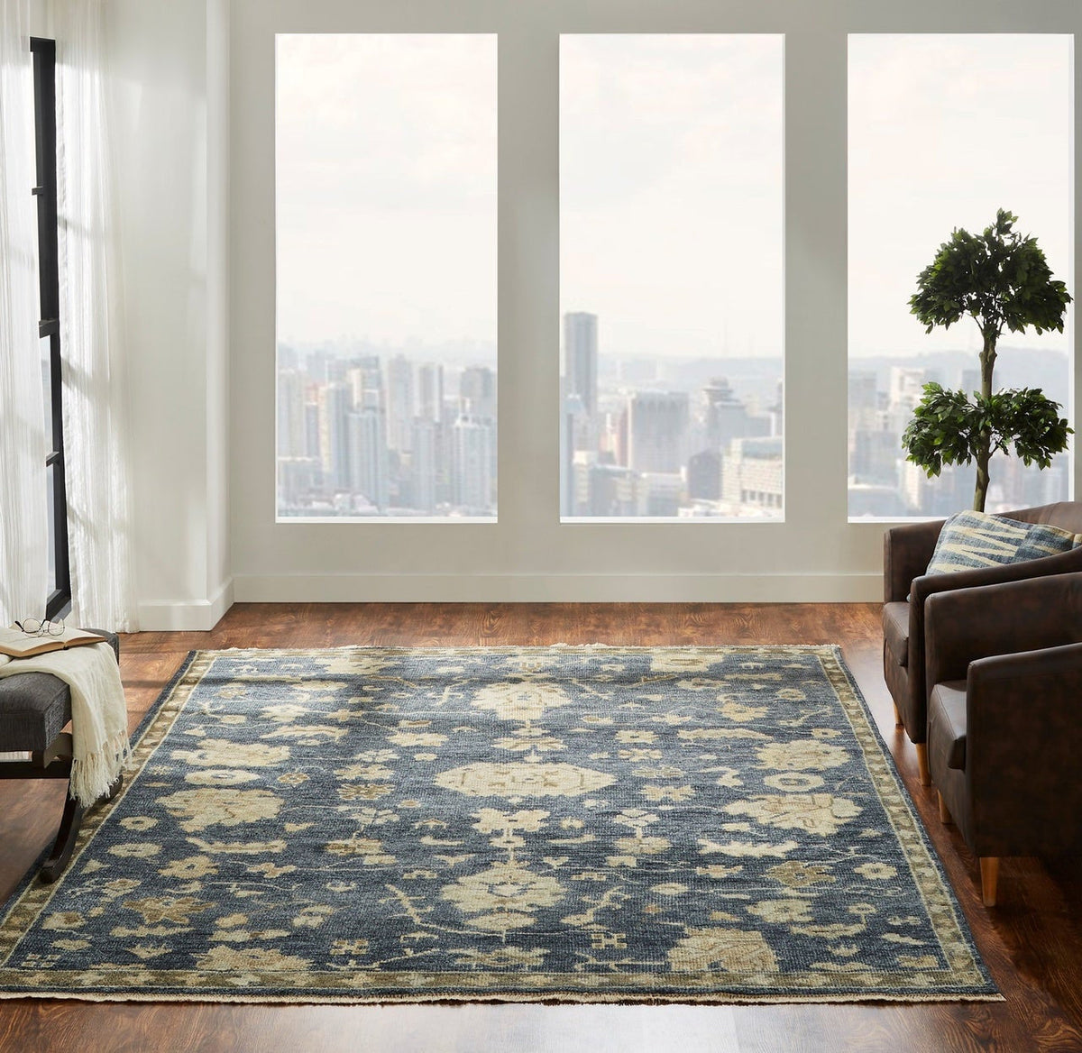 8' x 10' Oushak Hand-Knotted Wool rug, Rug #LL7481