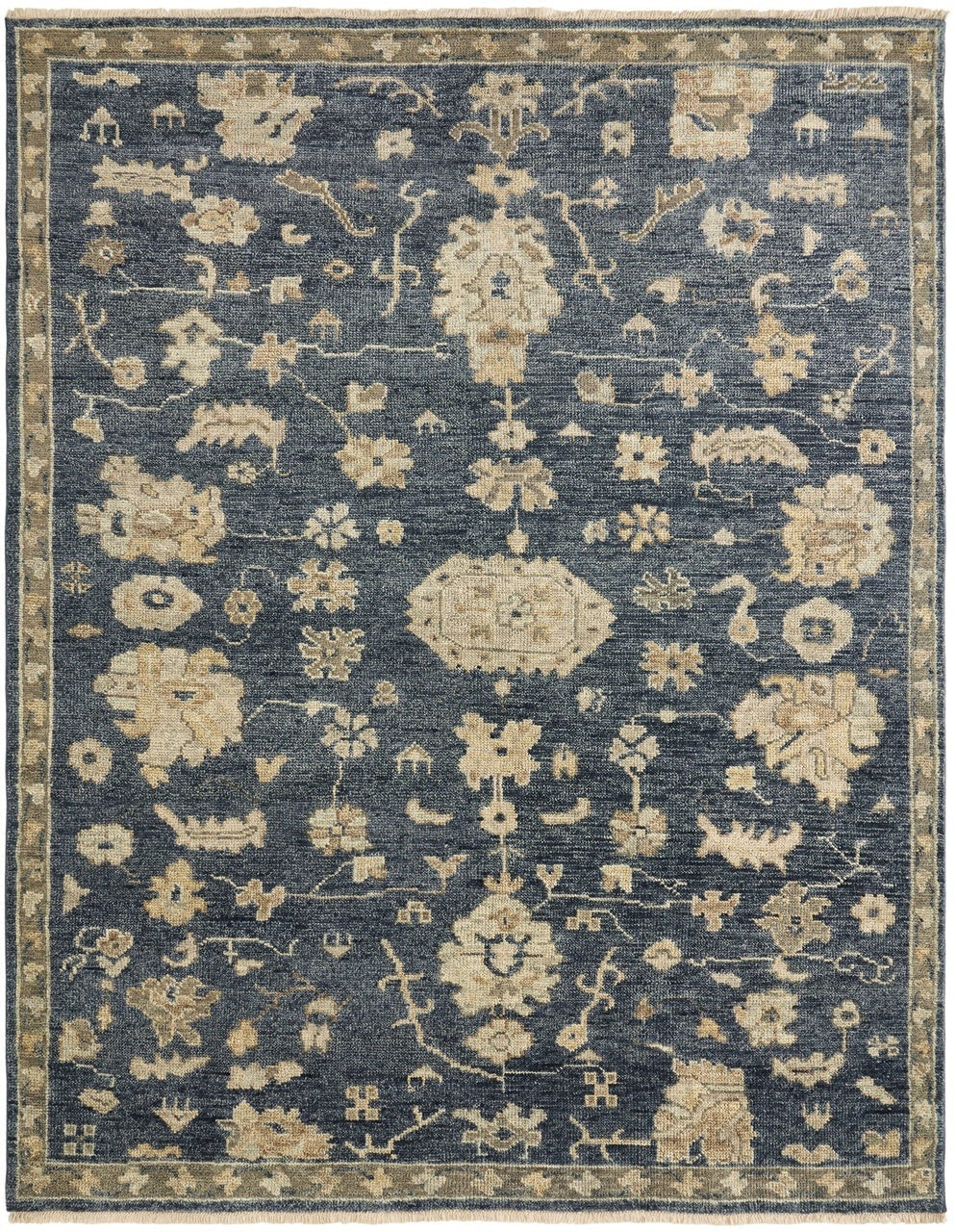 2' x 3' Oushak Hand-Knotted Wool rug, Rug #LL7481
