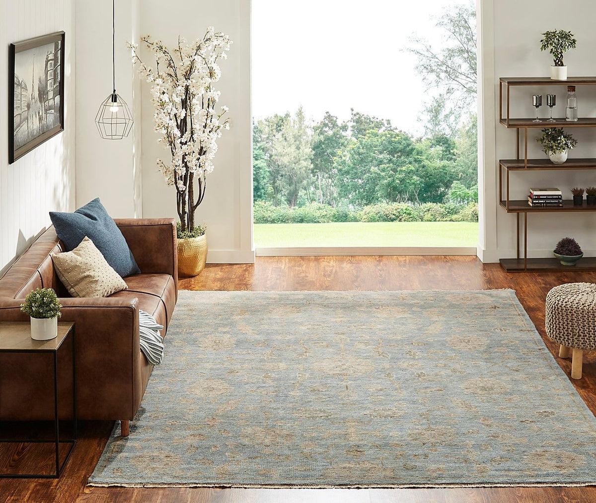 4' x 6' Oushak Hand-Knotted Wool rug, Rug #LL7501