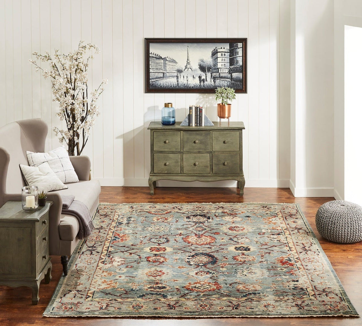 6' x 9' Oushak Hand-Knotted Wool rug, Rug #LL7511