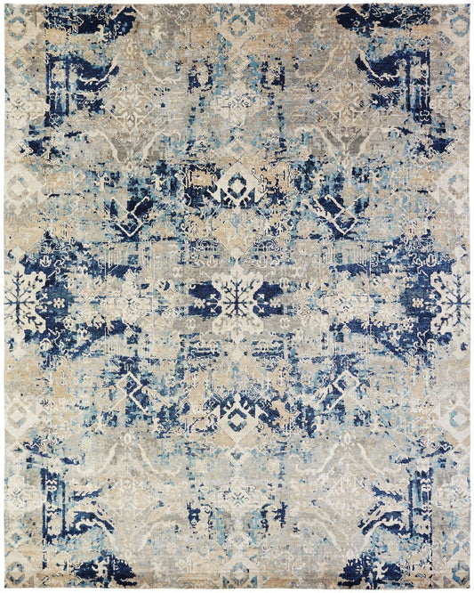 2' x 3' Transitional Hand-Knotted Silk rug, Rug #ML1691