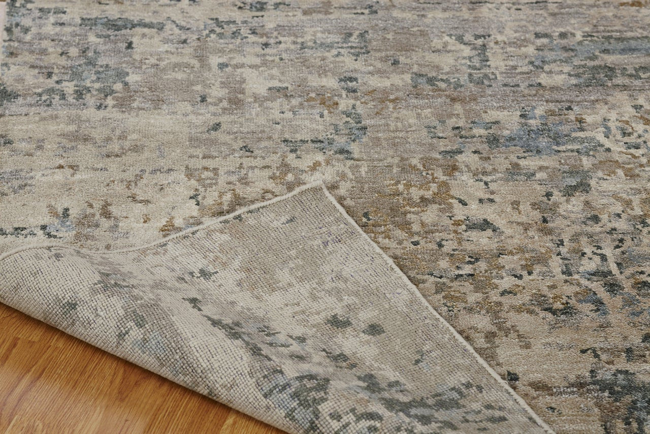 4' x 6' Transitional Hand-Knotted Silk rug, Rug #ML1711
