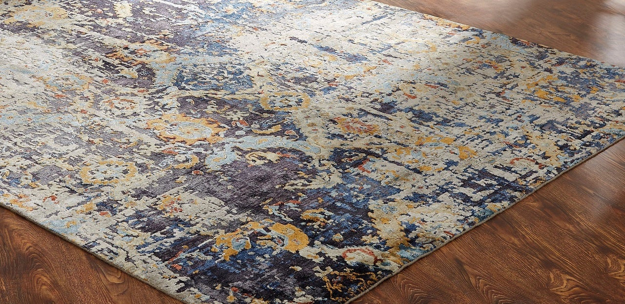 3' x 5' Transitional Hand-Knotted Silk rug, Rug #ML1721