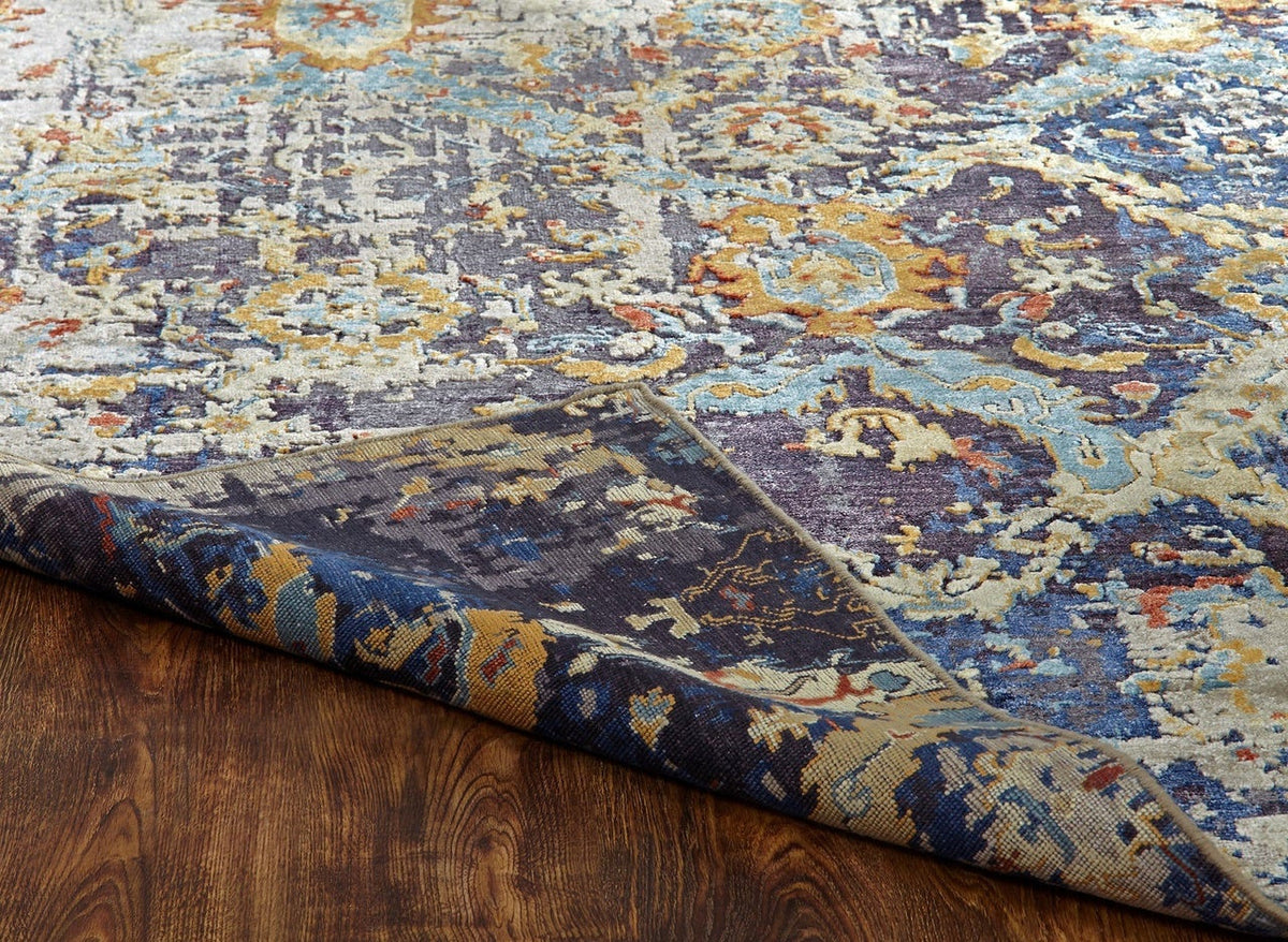 4' x 6' Transitional Hand-Knotted Silk rug, Rug #ML1721
