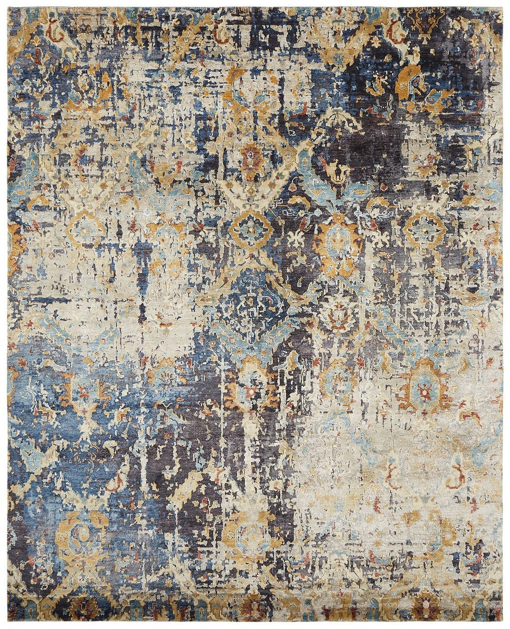 2' x 3' Transitional Hand-Knotted Silk rug, Rug #ML1721