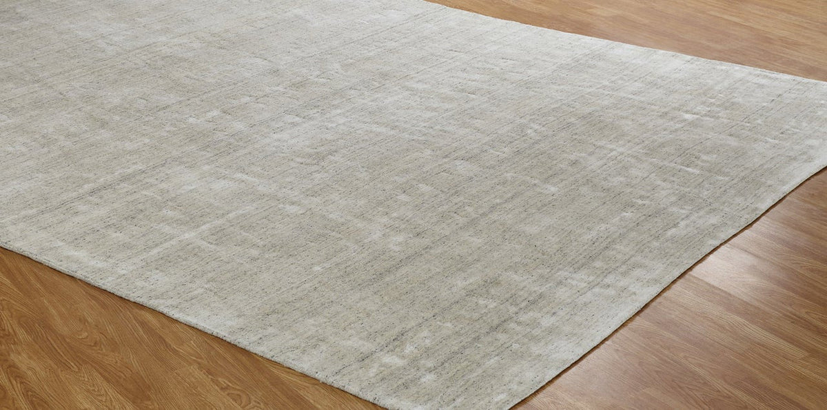 5'6" x 8'6" Transitional Hand Loom Silk rug, Rug #MN5371
