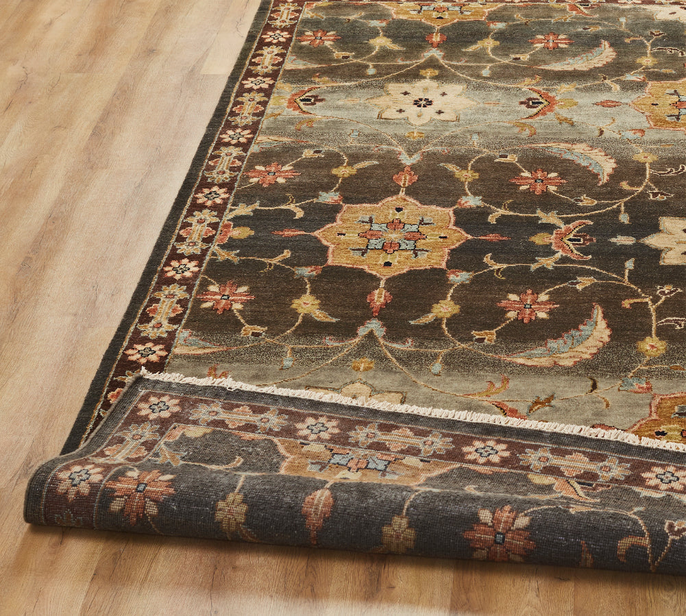 9' x 12' Oushak Hand-Knotted Wool rug, Rug #MR5601