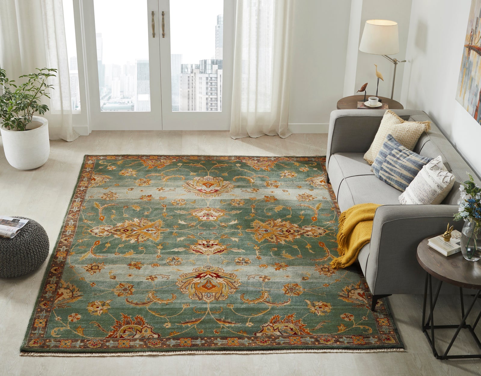 9' x 12' Southwestern Hand-Knotted Wool rug, Rug #MR5621
