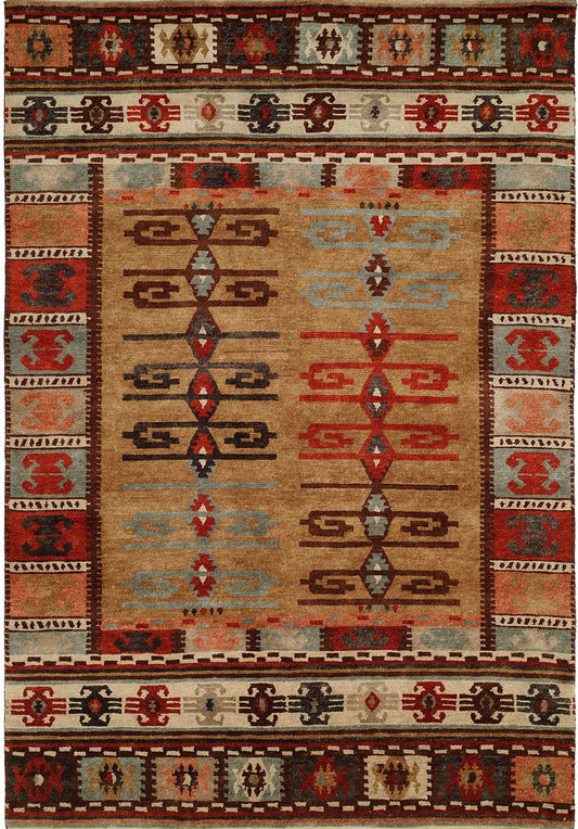 2' x 3' Southwestern Hand-Knotted Wool rug, Rug #MV7001
