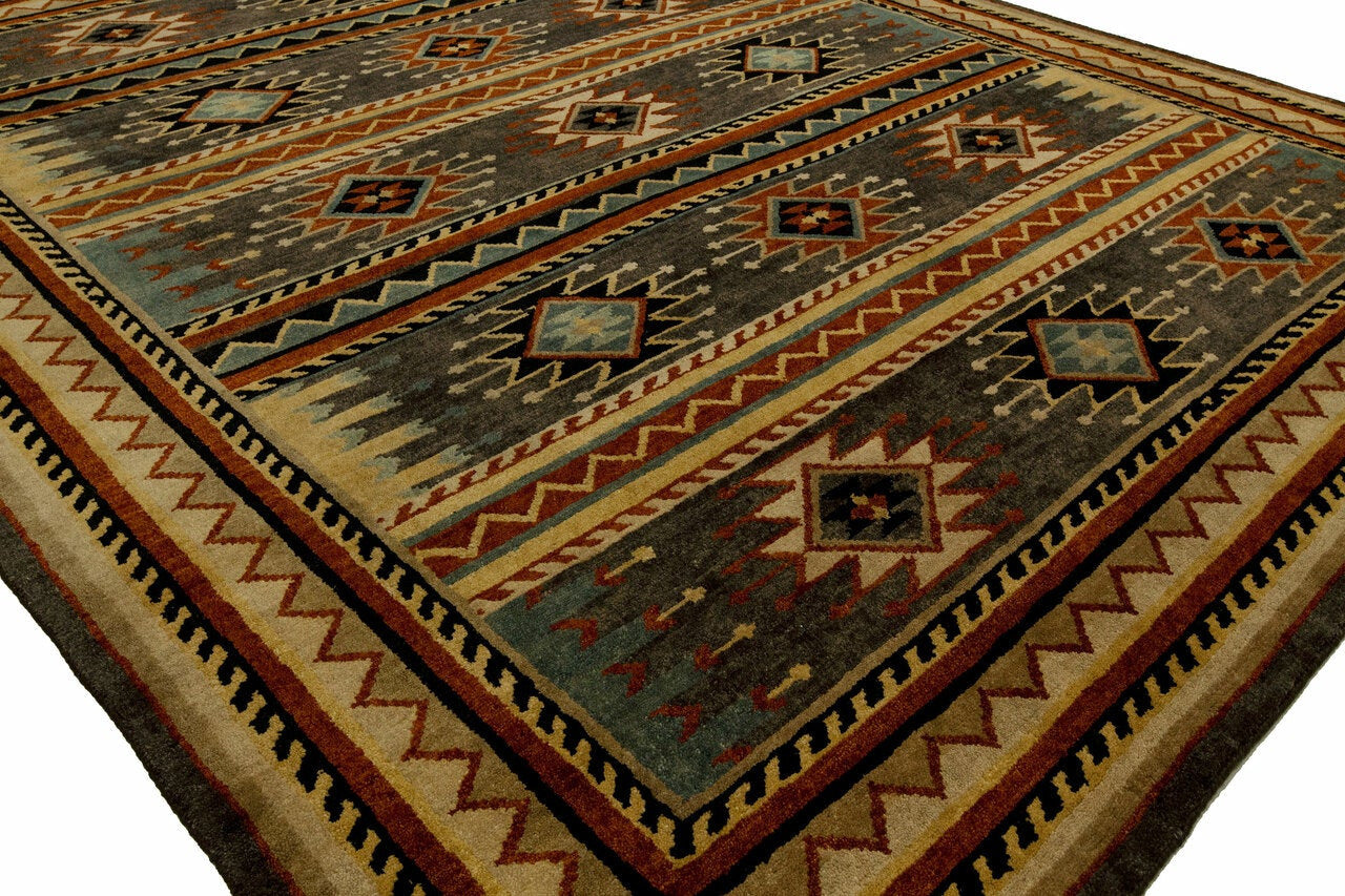 3' x 5' Southwestern Hand-Knotted Wool rug, Rug #MV7021