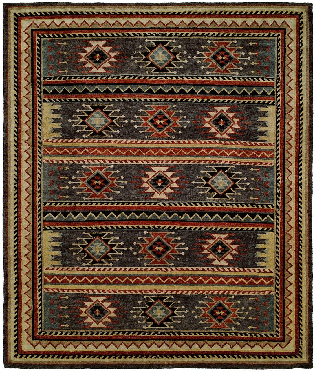 2' x 3' Southwestern Hand-Knotted Wool rug, Rug #MV7021