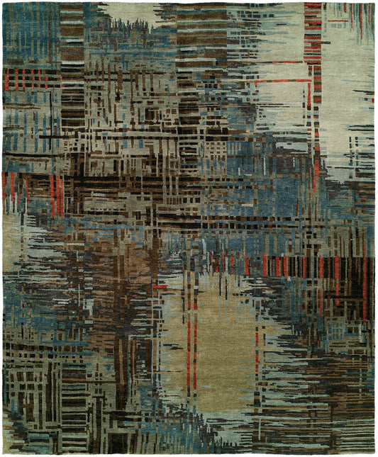 2' x 3' Modern Hand-Knotted Wool rug, Rug #ND3051