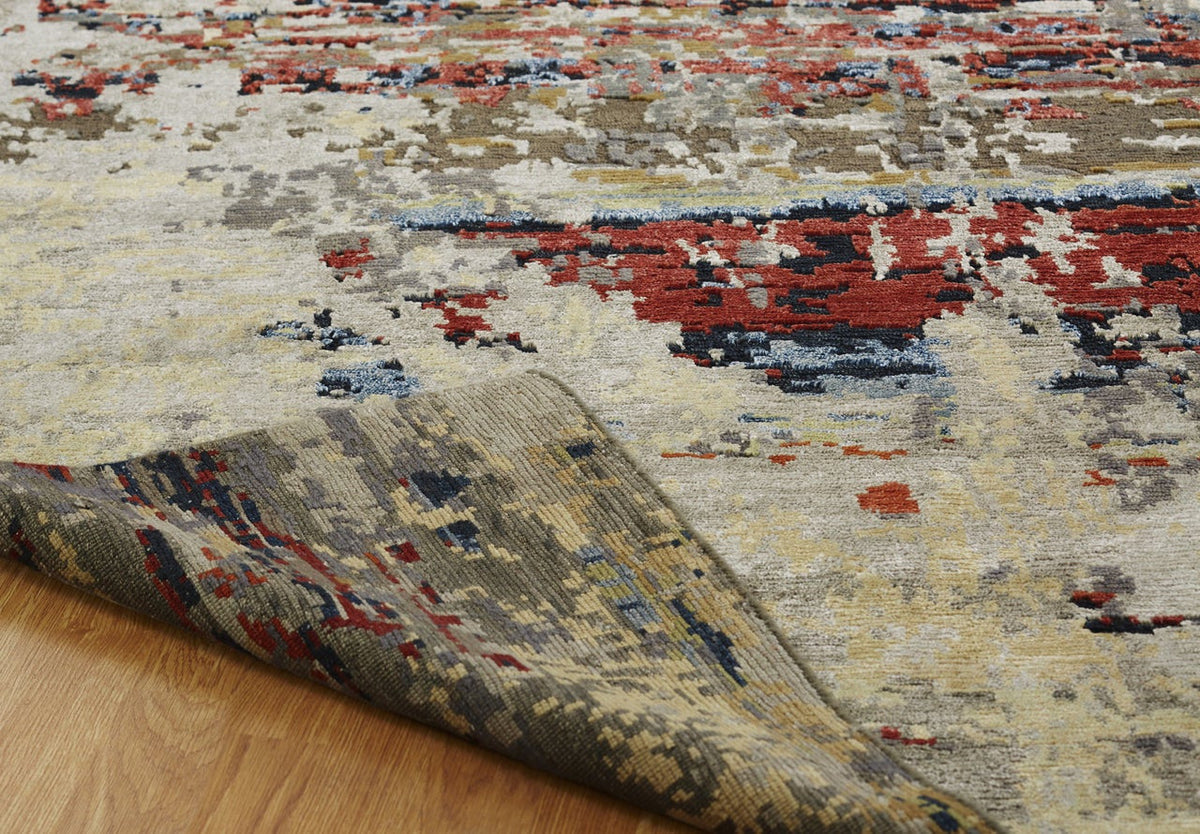 3' x 5' Modern Hand-Knotted Silk rug, Rug #NL3851