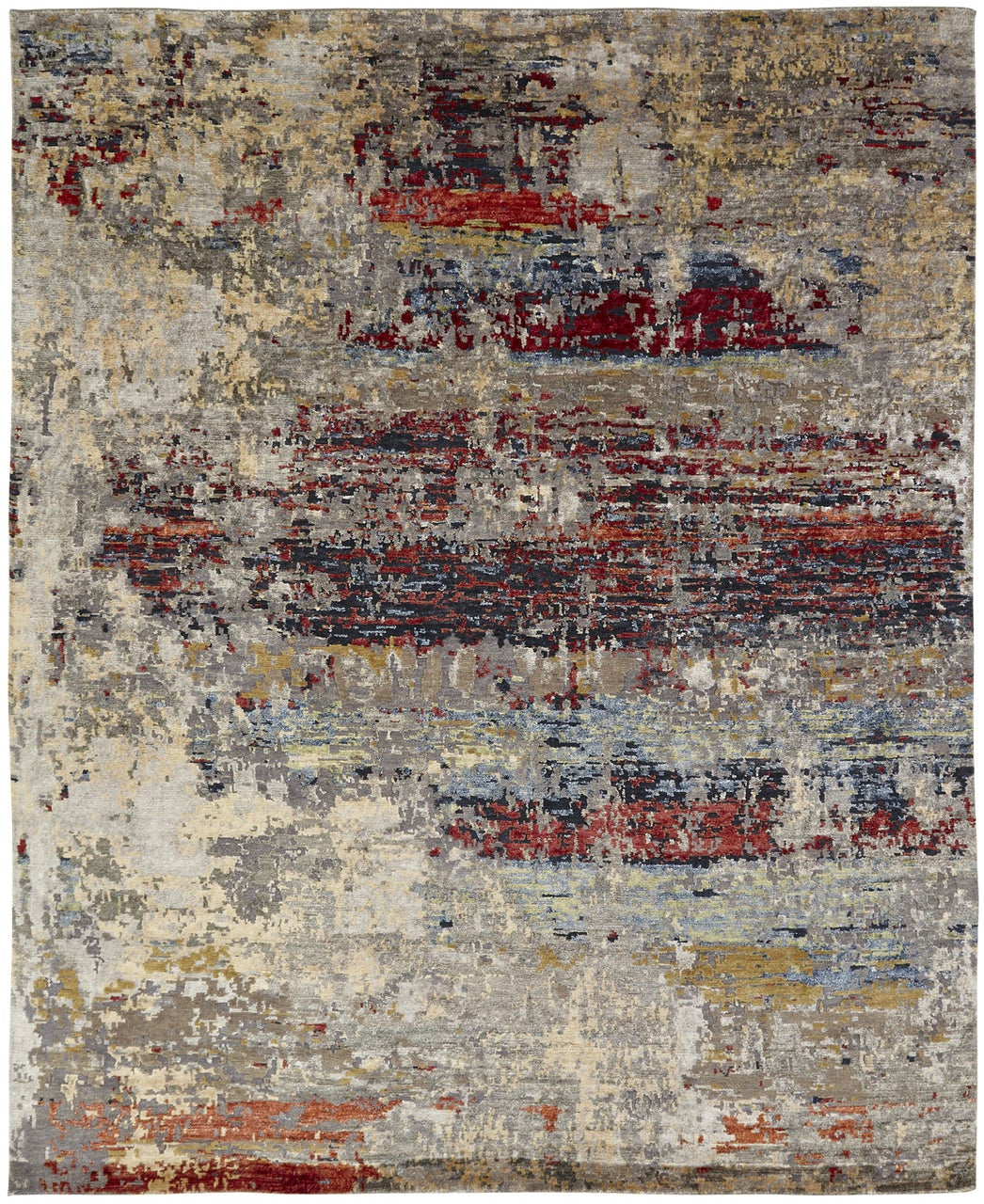 2' x 3' Modern Hand-Knotted Silk rug, Rug #NL3851