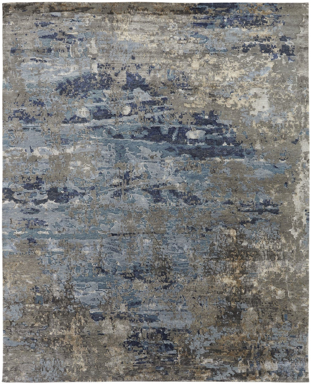 2' x 3' Modern Hand-Knotted Silk rug, Rug #NL3861