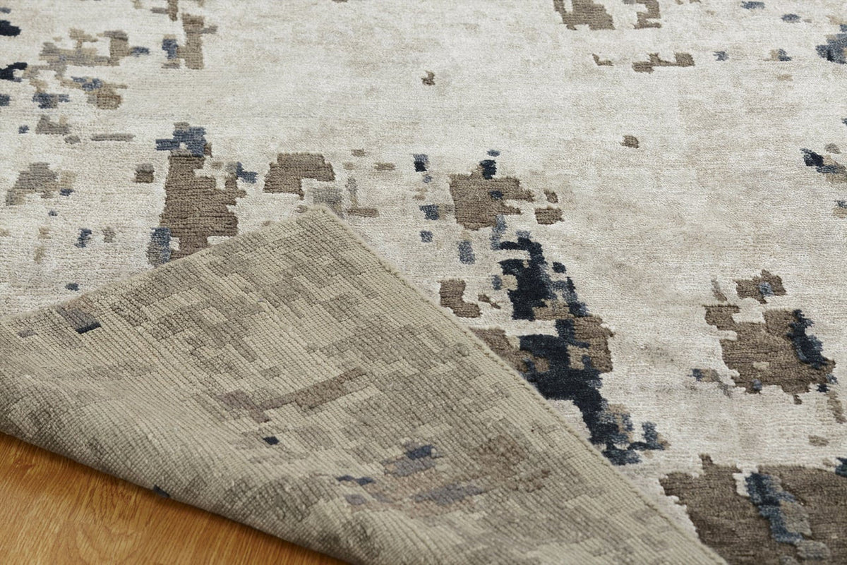 4' x 6' Modern Hand-Knotted Silk rug, Rug #NL3881
