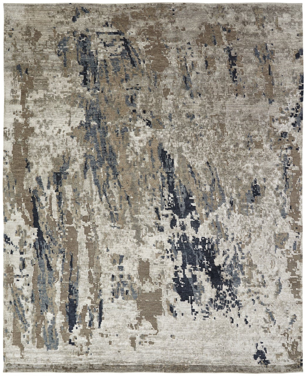 2' x 3' Modern Hand-Knotted Silk rug, Rug #NL3881