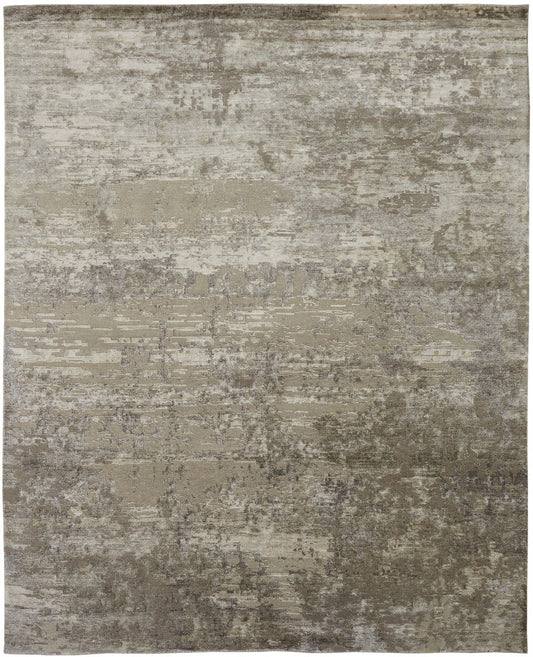 2' x 3' Modern Hand-Knotted Silk rug, Rug #NL3891