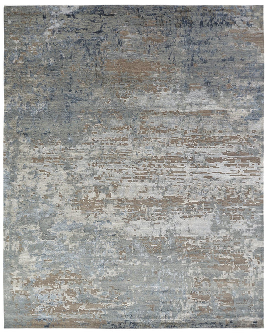 2' x 3' Modern Hand-Knotted Silk rug, Rug #NL3901