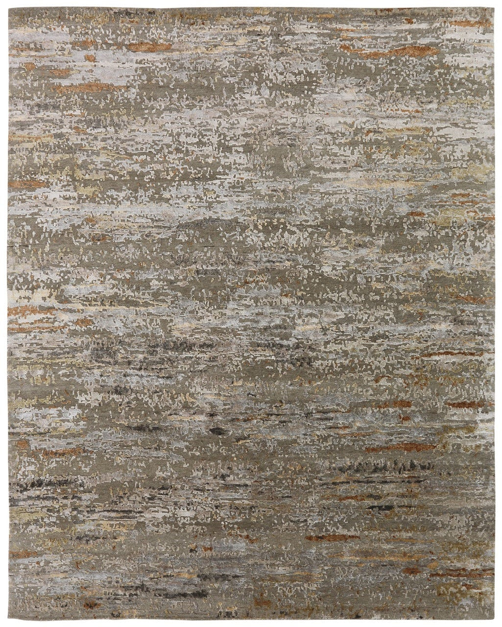 2' x 3' Modern Hand-Knotted Silk rug, Rug #NL3920