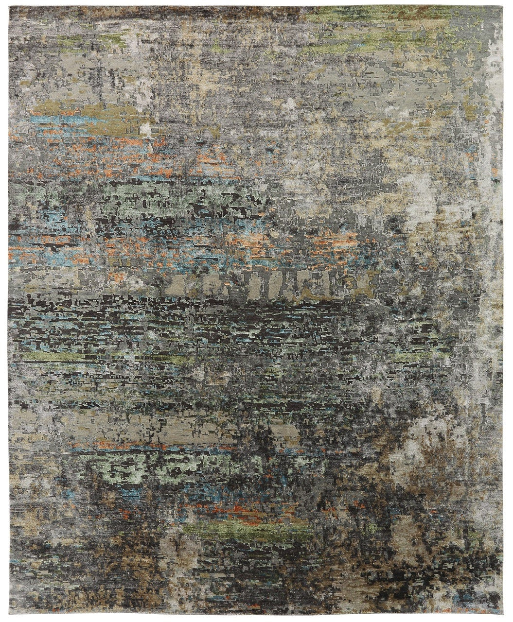 2' x 3' Modern Hand-Knotted Silk rug, Rug #NL3931