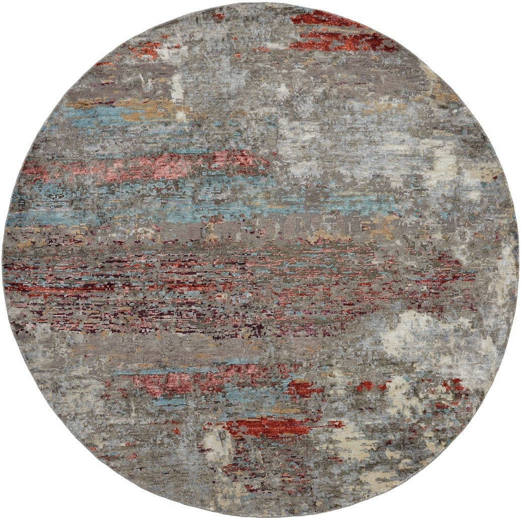 4' x 6' Modern Hand-Knotted Silk rug, Rug #NL3941