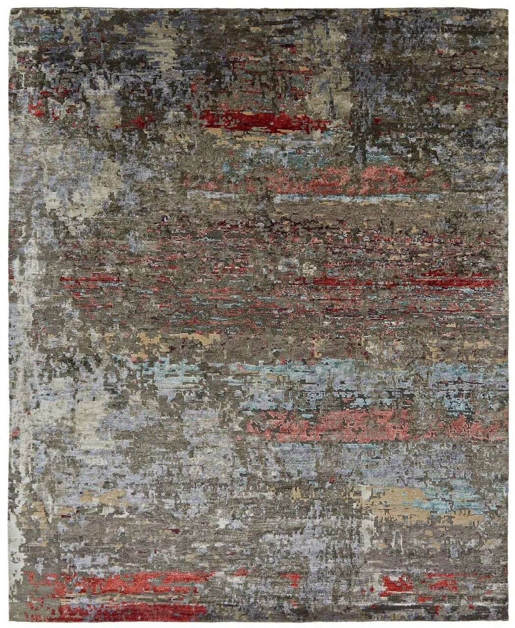 2' x 3' Modern Hand-Knotted Silk rug, Rug #NL3941