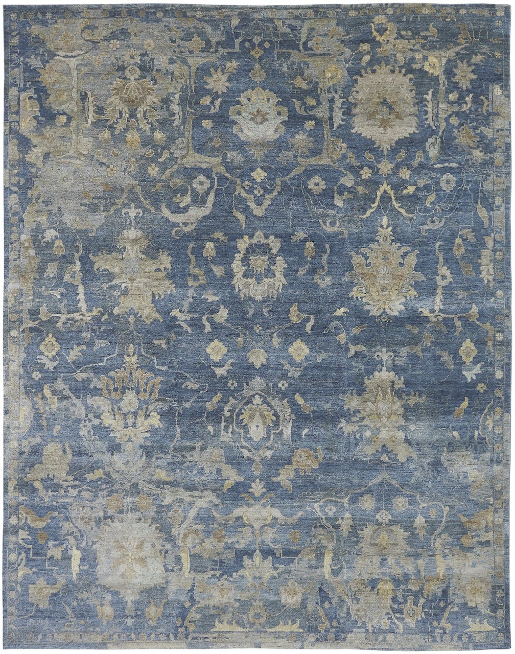 2' x 3' Transitional Hand-Knotted Wool rug, Rug #OB0871