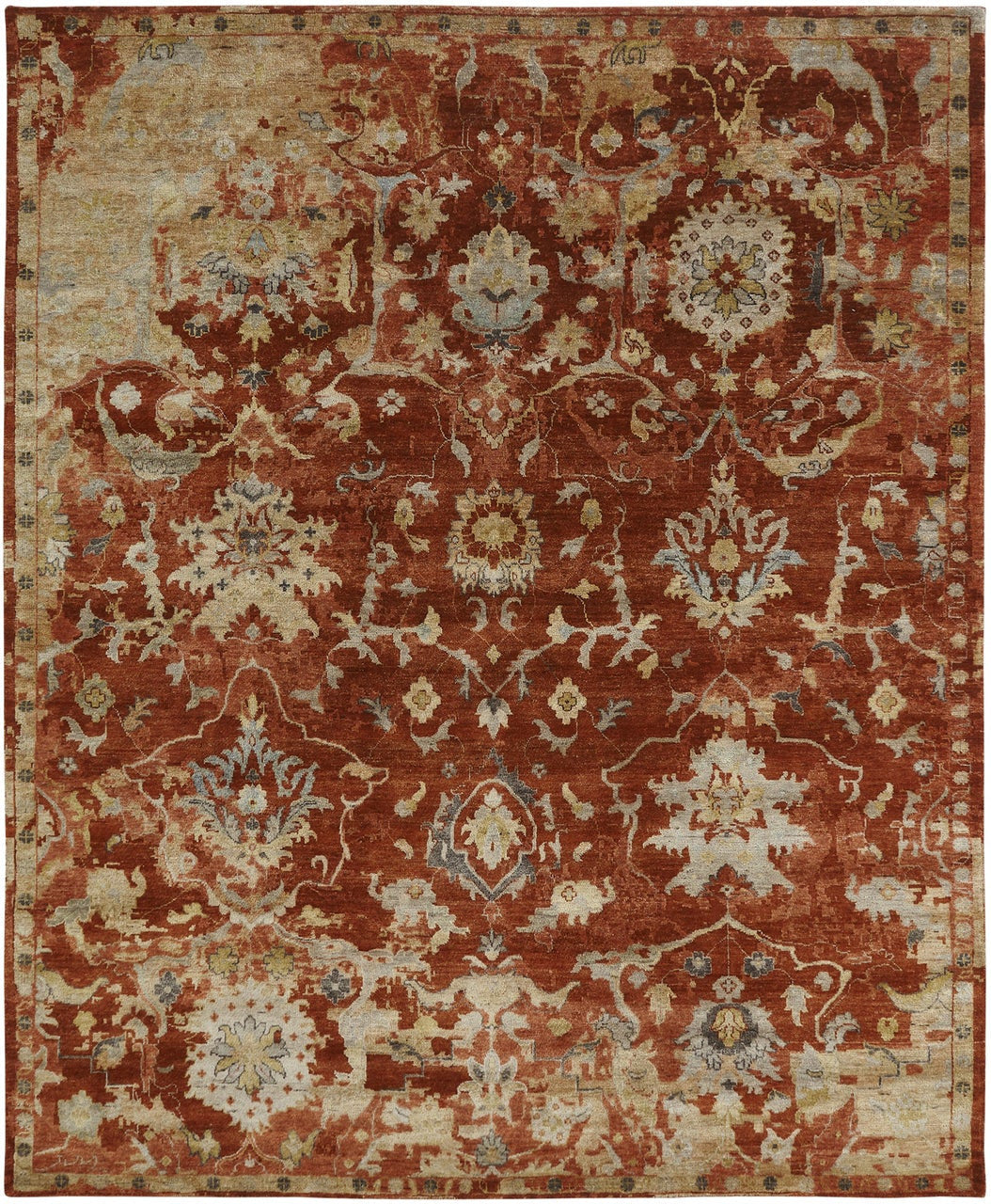 2' x 3' Transitional Hand-Knotted Wool rug, Rug #OB0881