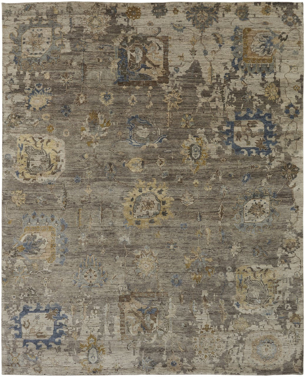 2' x 3' Transitional Hand-Knotted Wool rug, Rug #OB0891