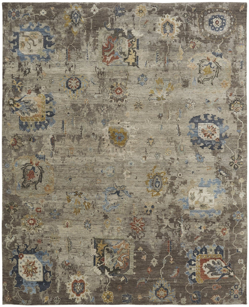2' x 3' Transitional Hand-Knotted Wool rug, Rug #OB0901