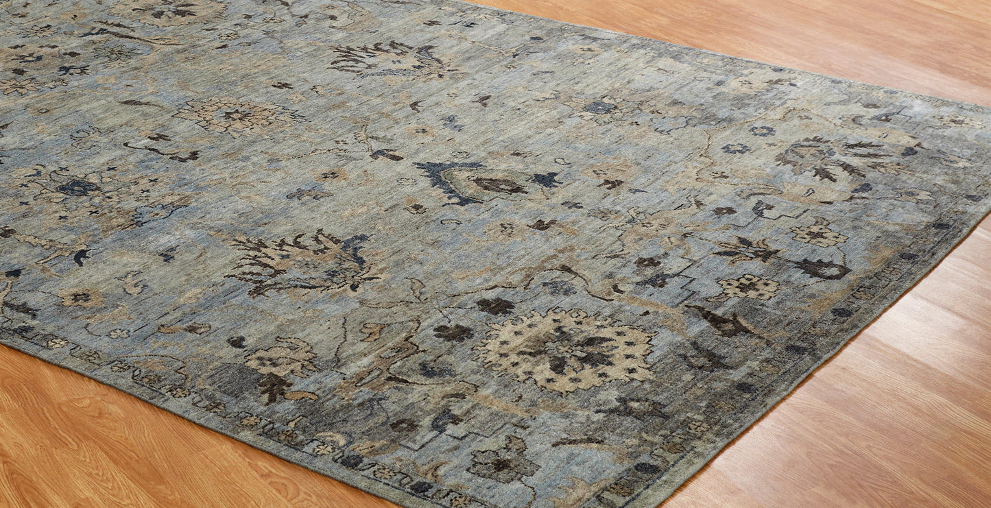 3' x 5' Transitional Hand-Knotted Wool rug, Rug #OB0911