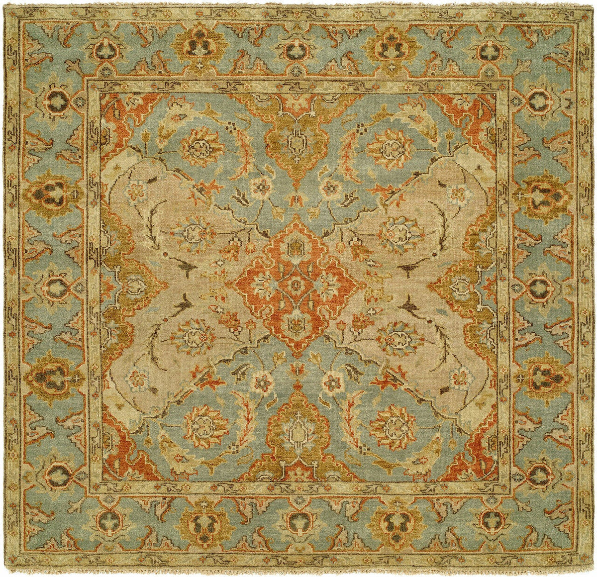 4' x 6' Oushak Hand-Knotted Wool rug, Rug #OU4491