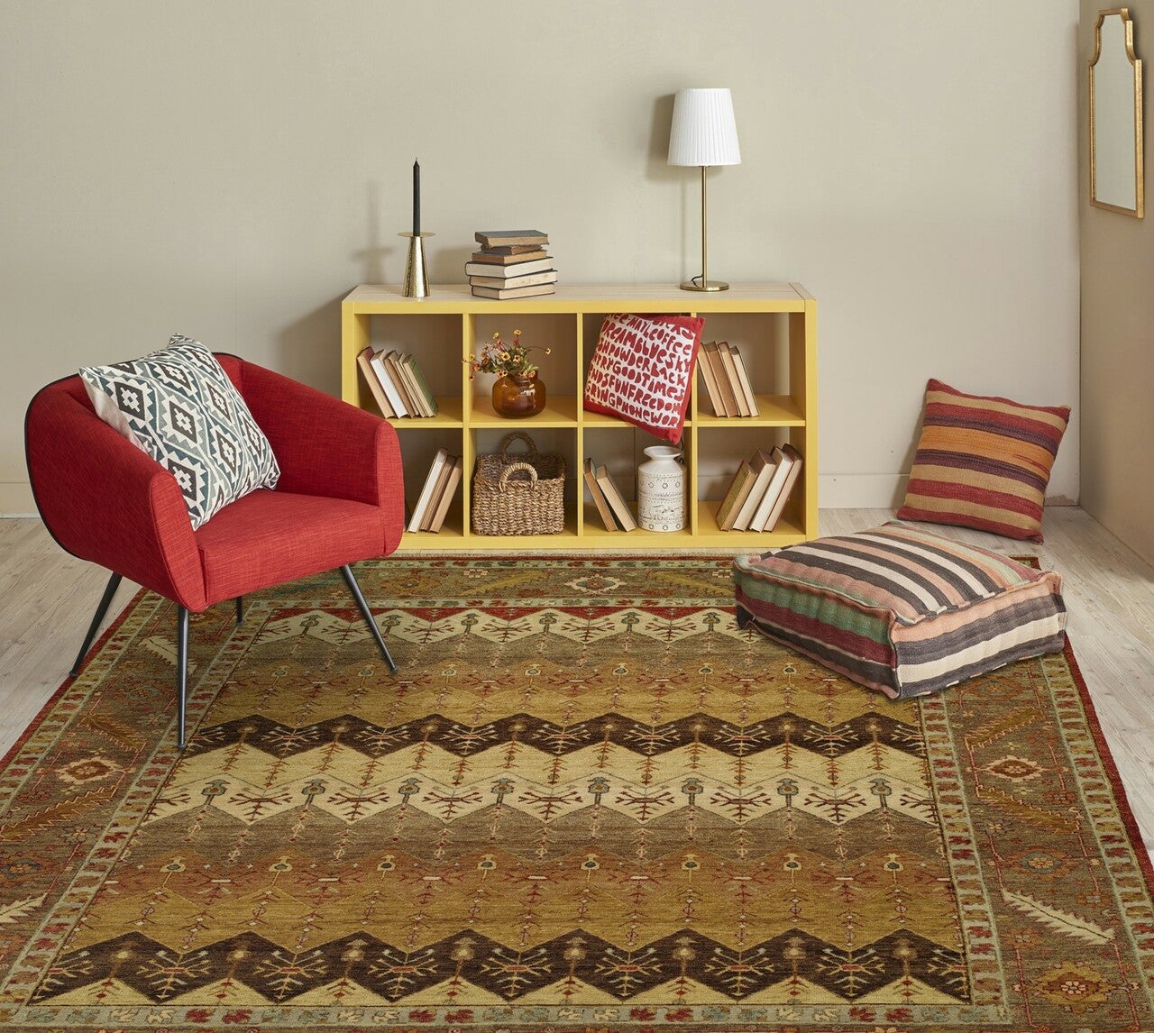 4' x 6' Oushak Hand-Knotted Wool rug, Rug #OU4501
