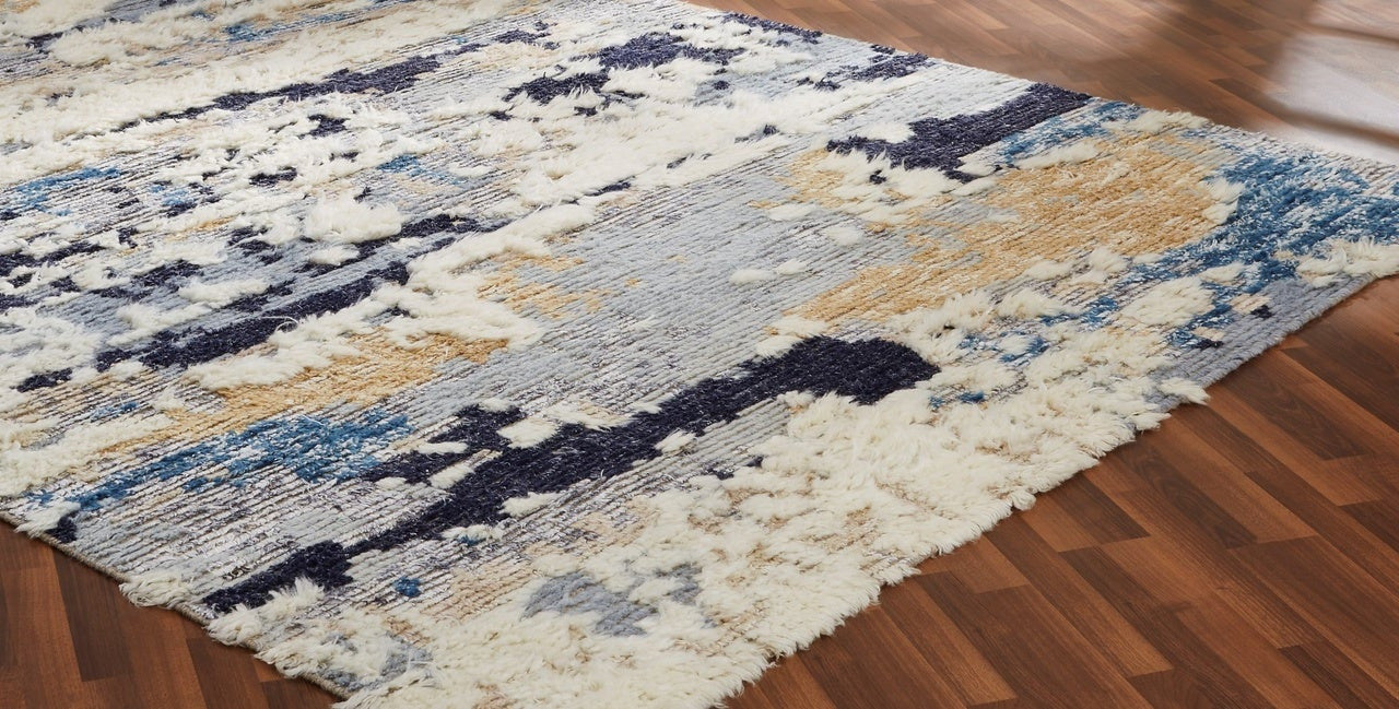3'6" x 5'6" Modern Hand-Knotted Wool rug, Rug #PO0151