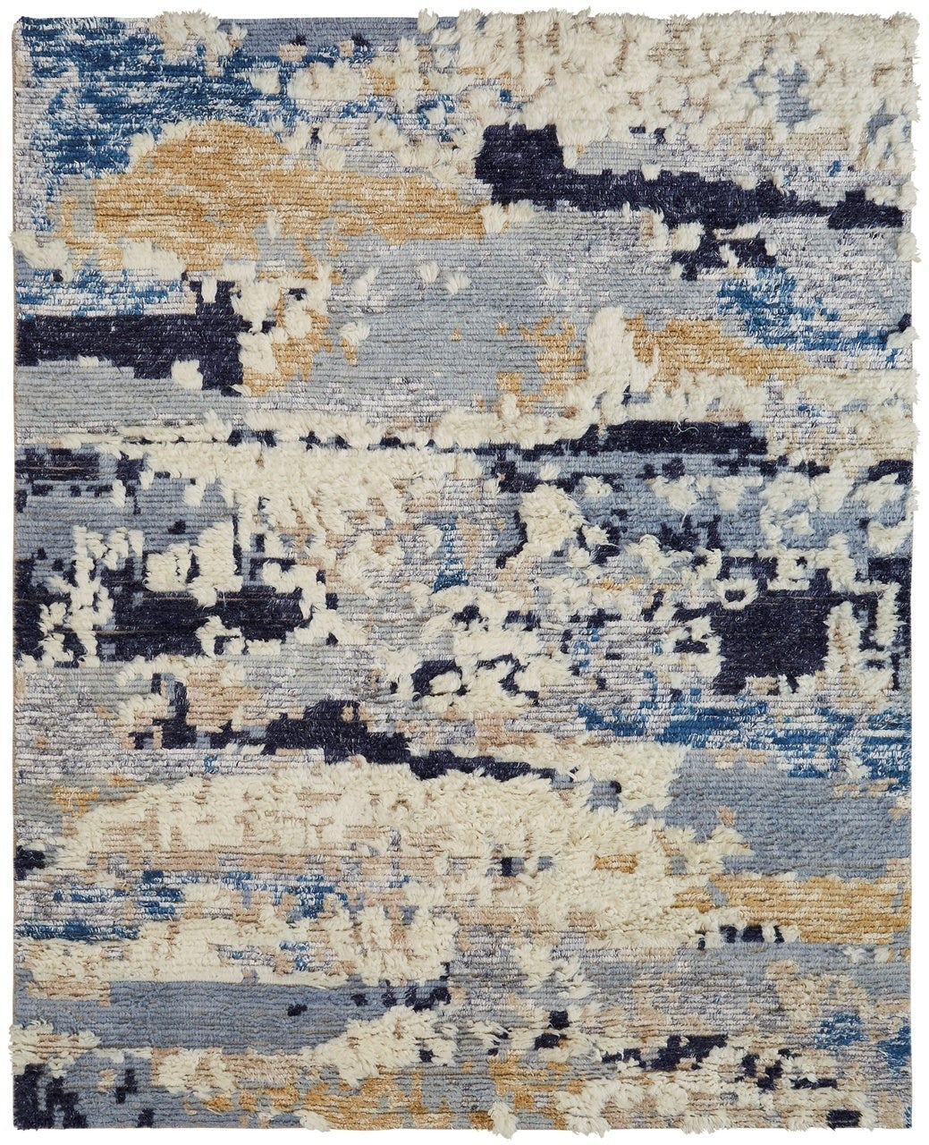 2' x 3' Modern Hand-Knotted Wool rug, Rug #PO0151