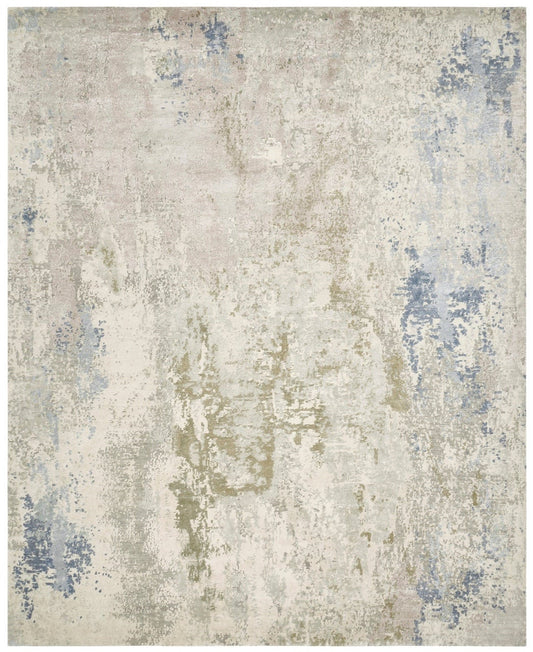 2' x 3' Modern Hand-Knotted Silk rug, Rug #PV9611