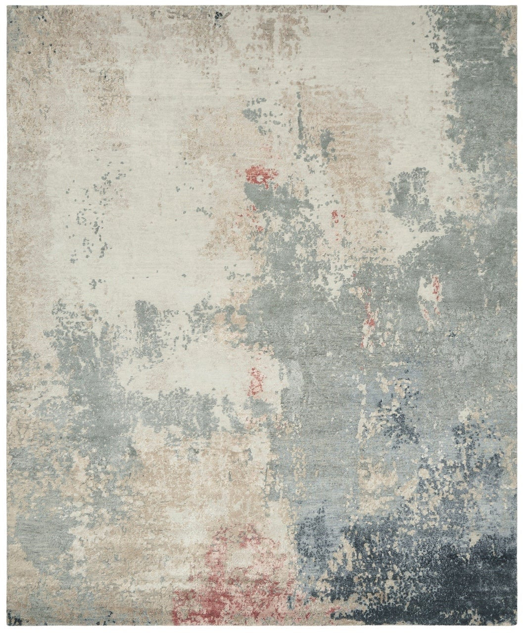 2' x 3' Modern Hand-Knotted Silk rug, Rug #PV9621